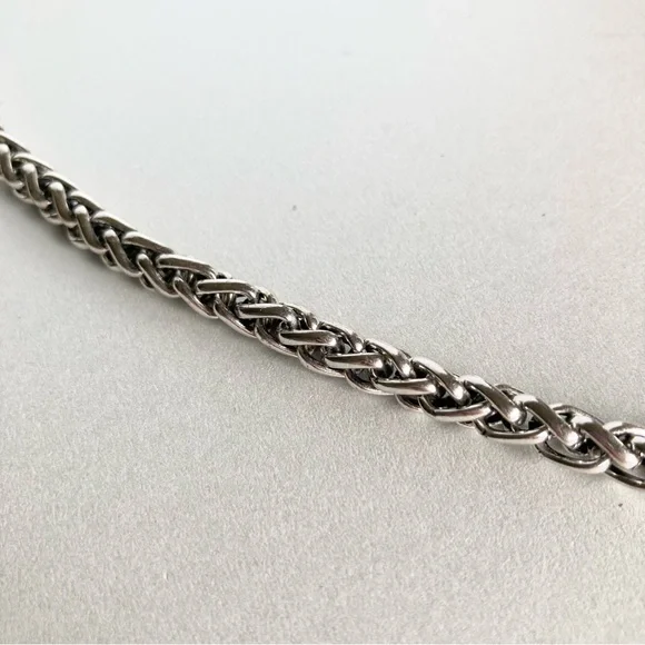 Silver-tone Baseball Crystal Charm preloved Bracelet - Picture 7 of 8